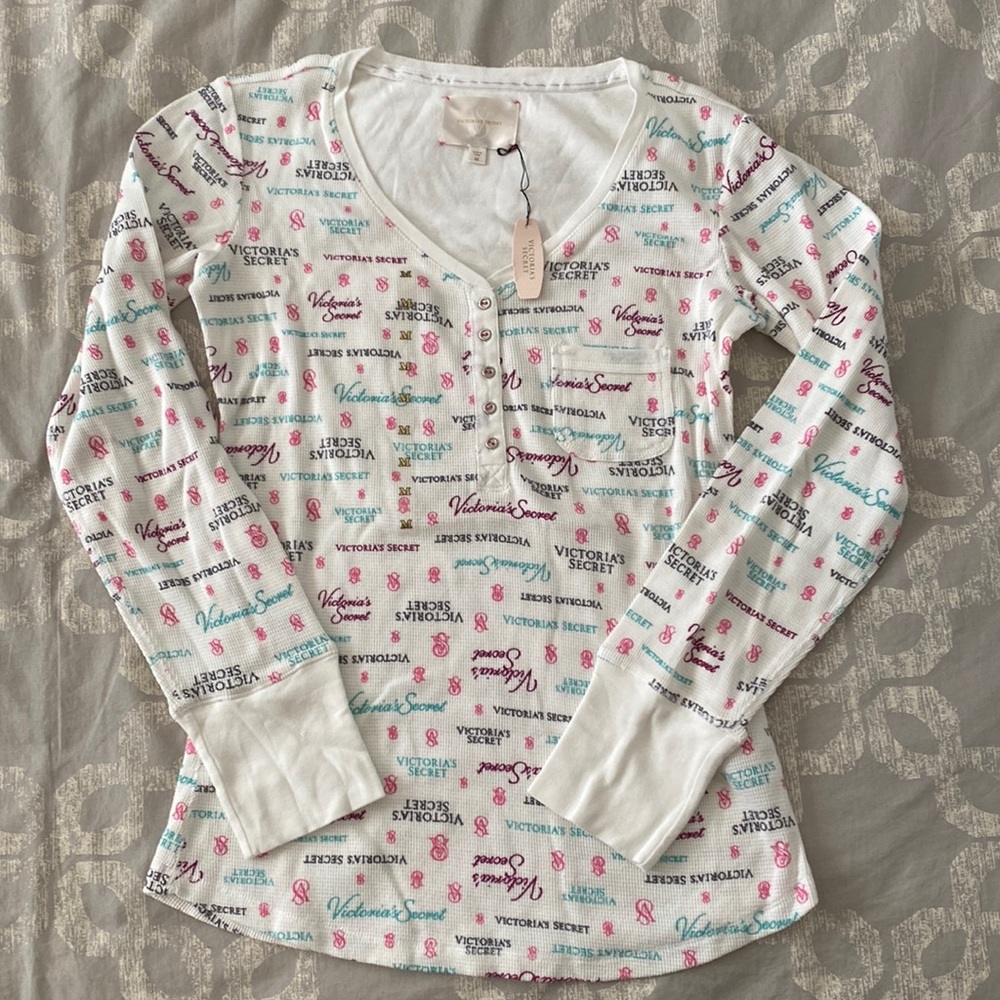 Victoria’s Secret Waffle Knit Henley